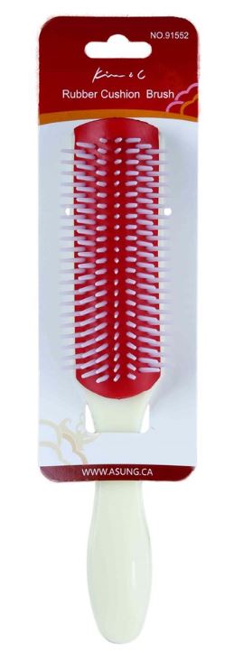 KIM & C  Rubber Cushion Brush , Sareya Beauty Supply store, Hair detangling brush